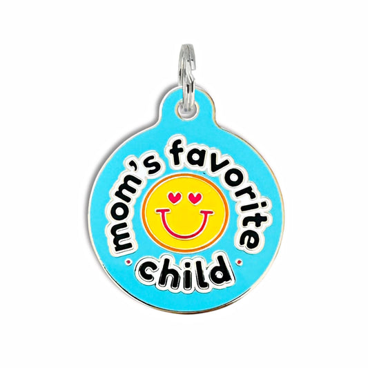 Bad Tags - Dog ID Tag with Personalized QR Code - Mom's Favorite Child