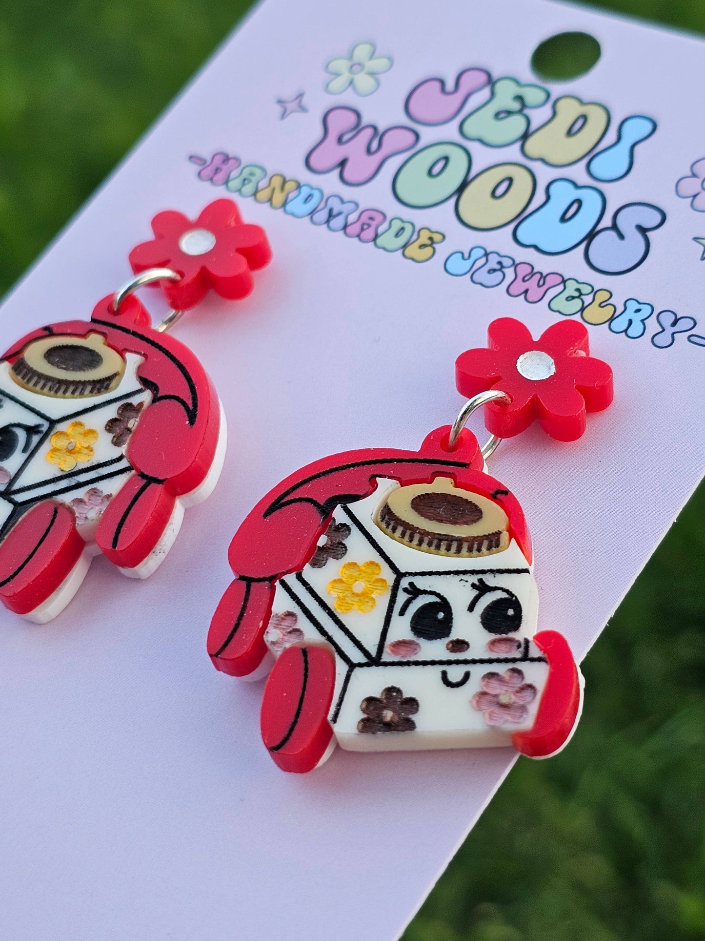 Retro Kids Telephone Multilayered Earrings