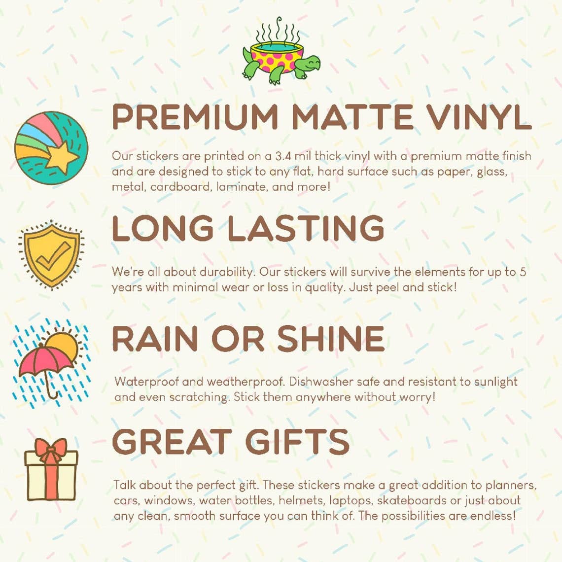 Queen of Thorns Saguaro Cactus Valentine's Day Vinyl Sticker