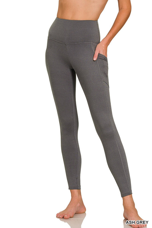 Ash Grey Leggings w/ Pockets