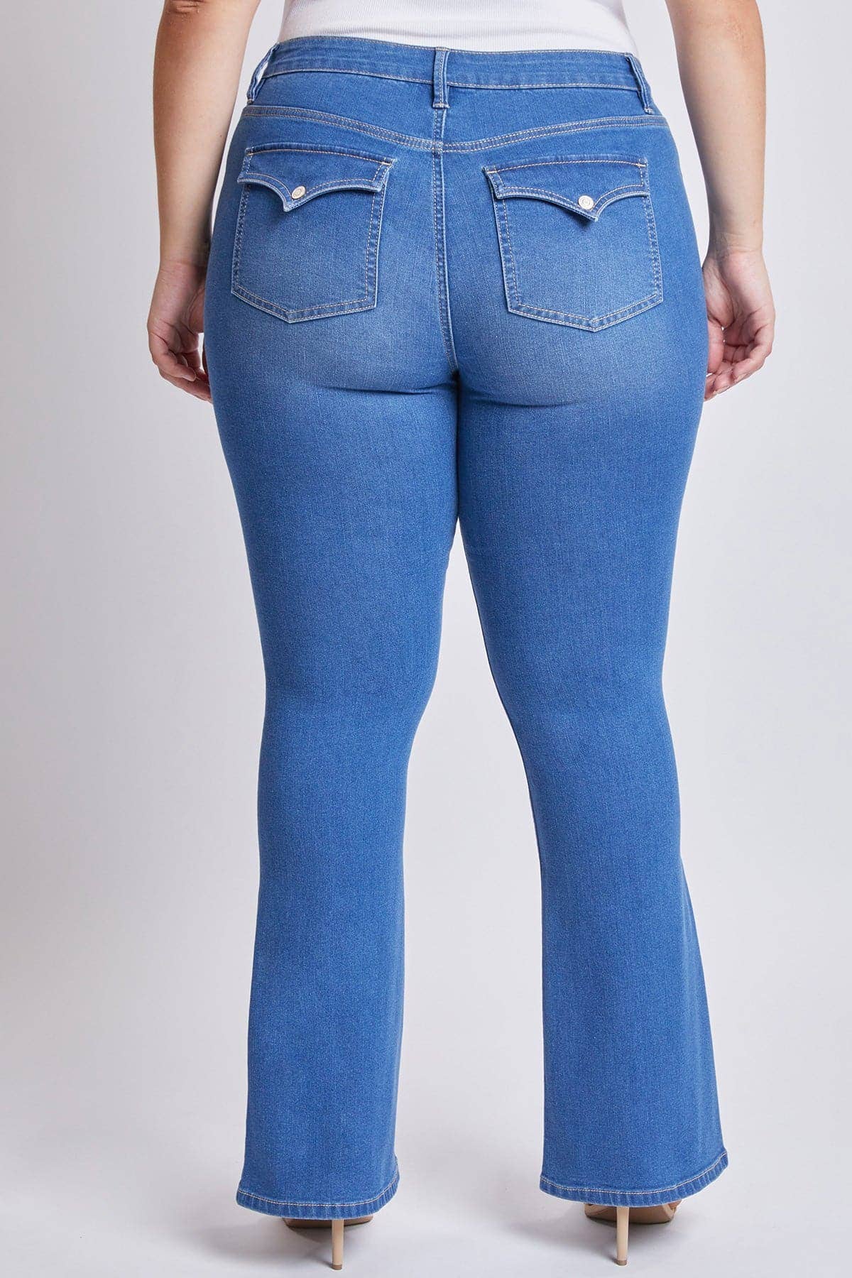 Plus Size Sustainable Mid Rise Bootcut Jeans