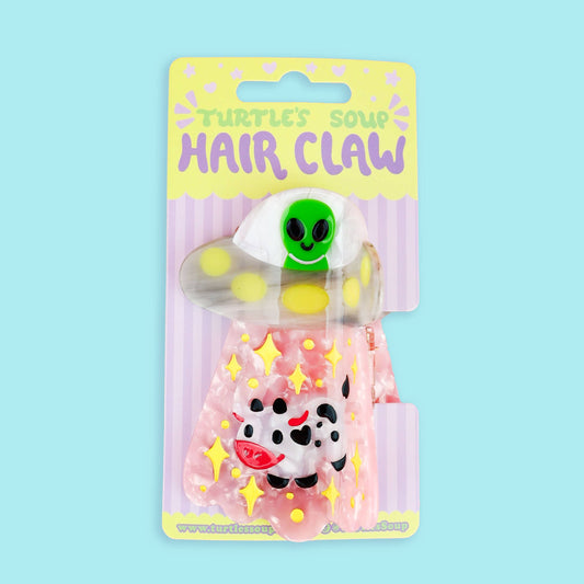 Alien UFO Hair Claw, Cute Hair Accessories, Funny Hair Clips
