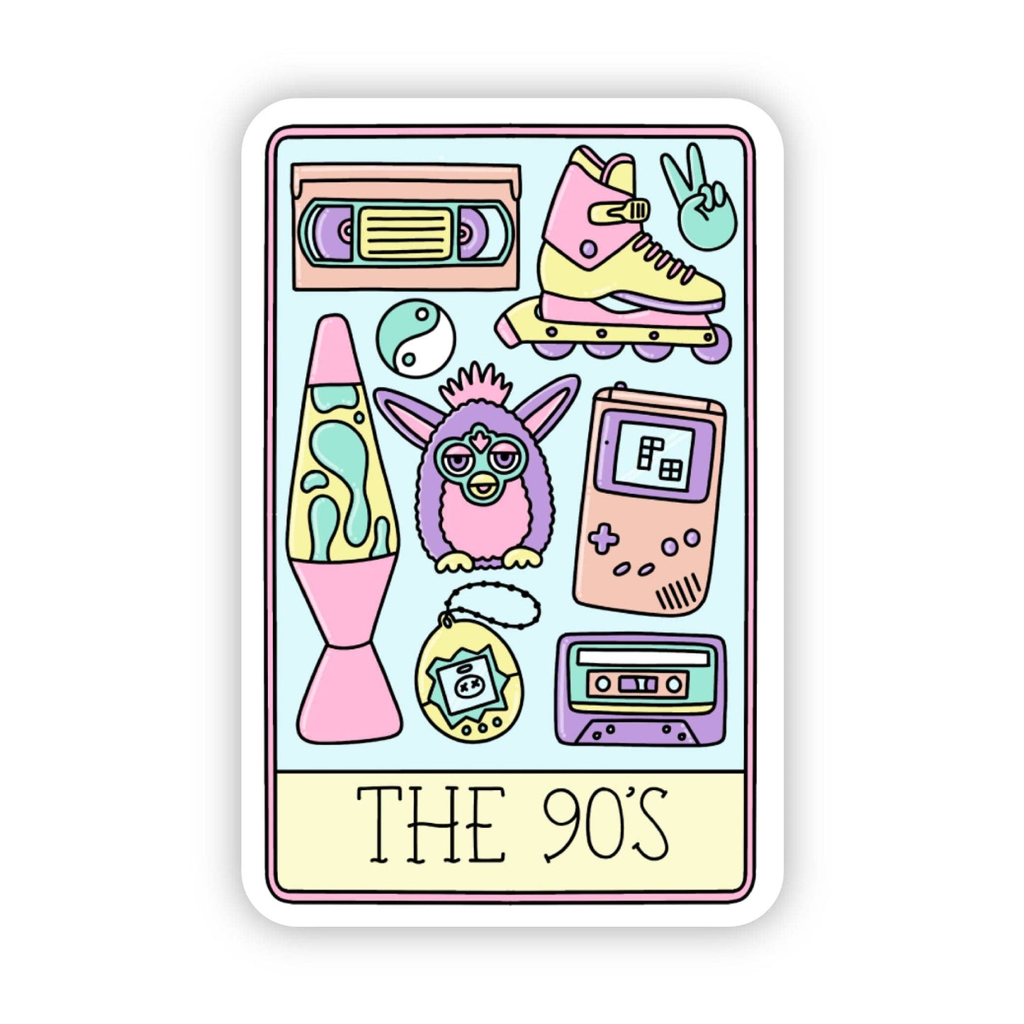 Big Moods - "The 90's" Tarot Card Sticker