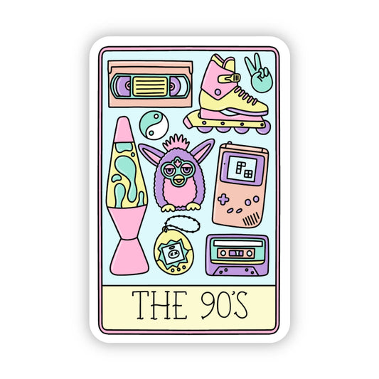 Big Moods - "The 90's" Tarot Card Sticker