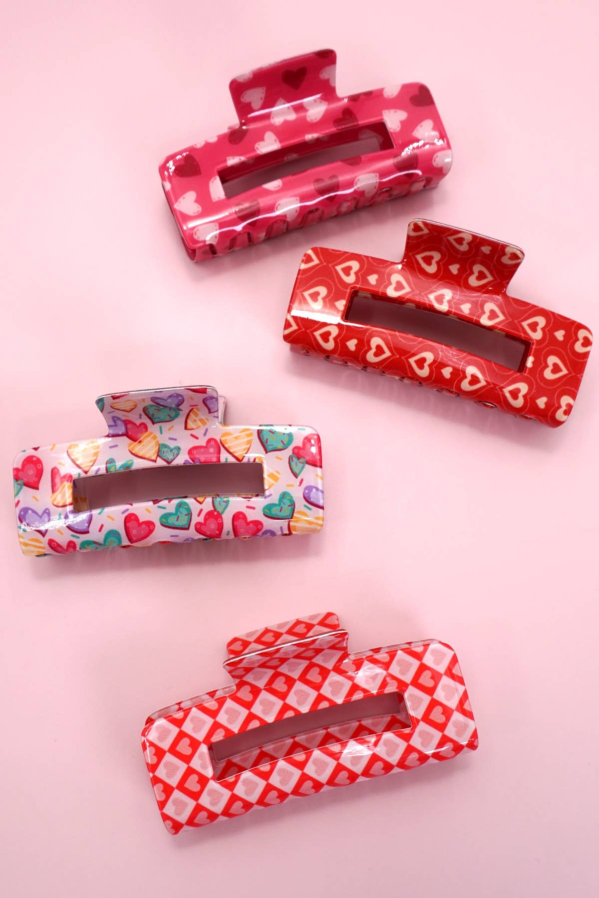 JOSSLYN by wall to wall - VALENTINE'S  DAY GIFT  HEART HAIR CLAW CLIPS | 40H887