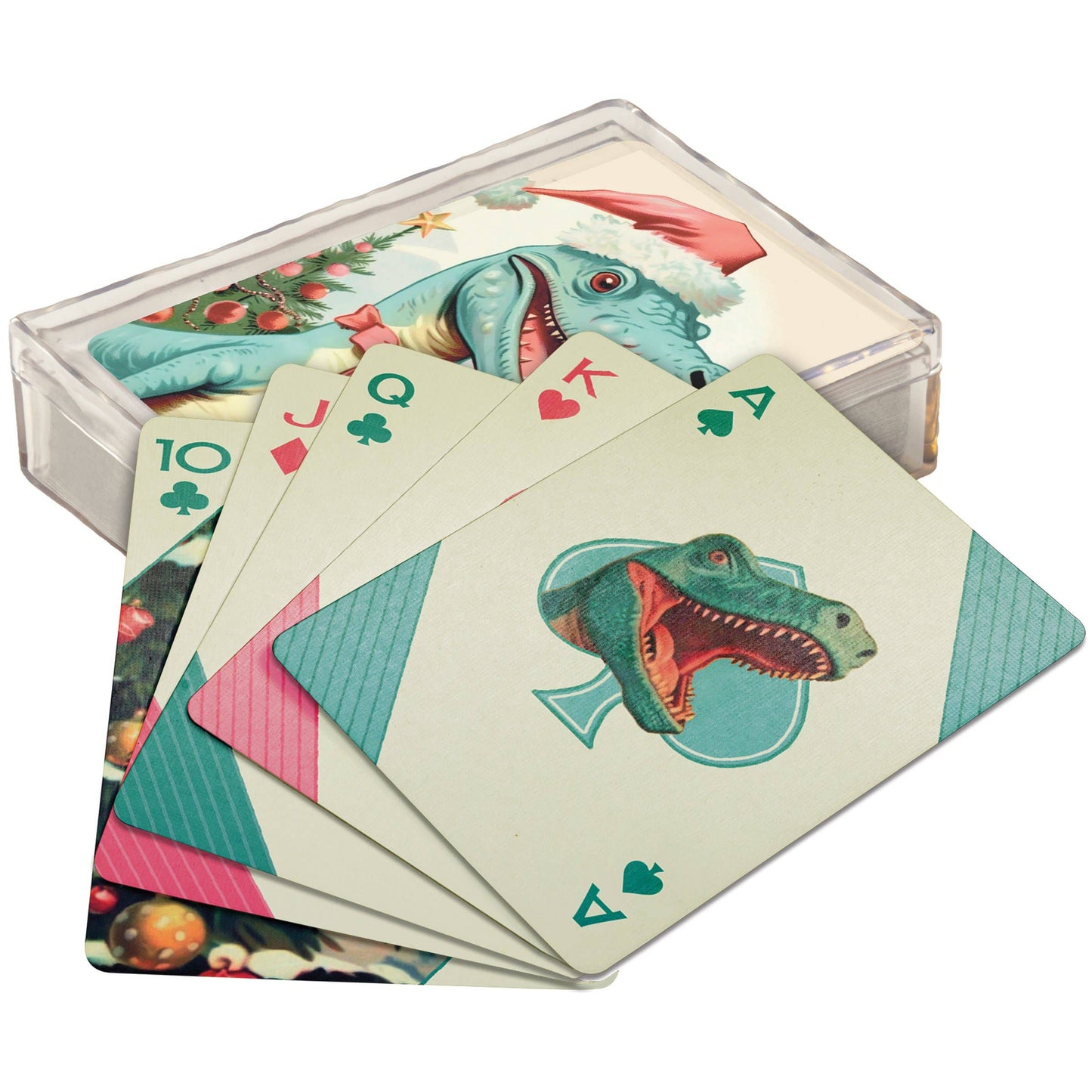 Dino Christmas Playing Cards