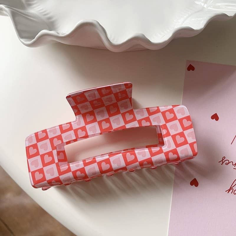 JOSSLYN by wall to wall - VALENTINE'S  DAY GIFT  HEART HAIR CLAW CLIPS | 40H887