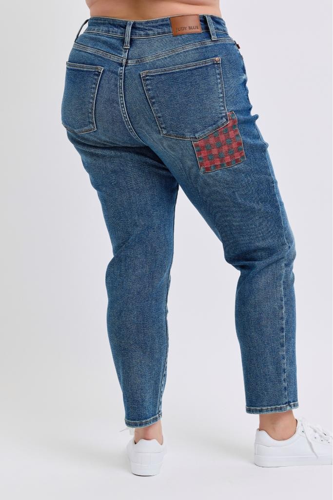 Plaid Patch Slim - Judy Blue
