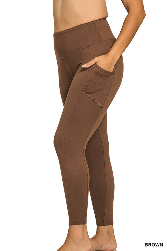 Brown Legging w/ Pocket