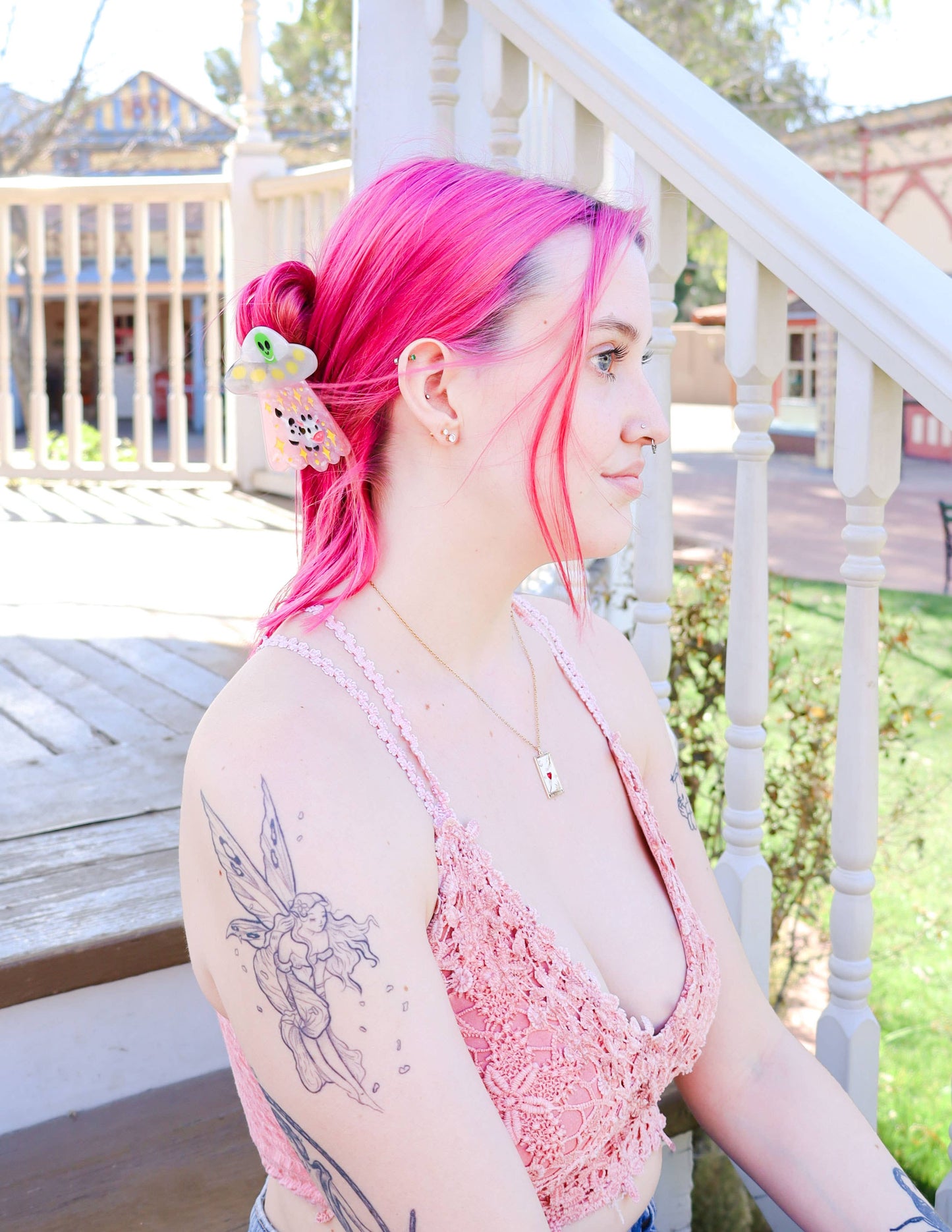 Alien UFO Hair Claw, Cute Hair Accessories, Funny Hair Clips
