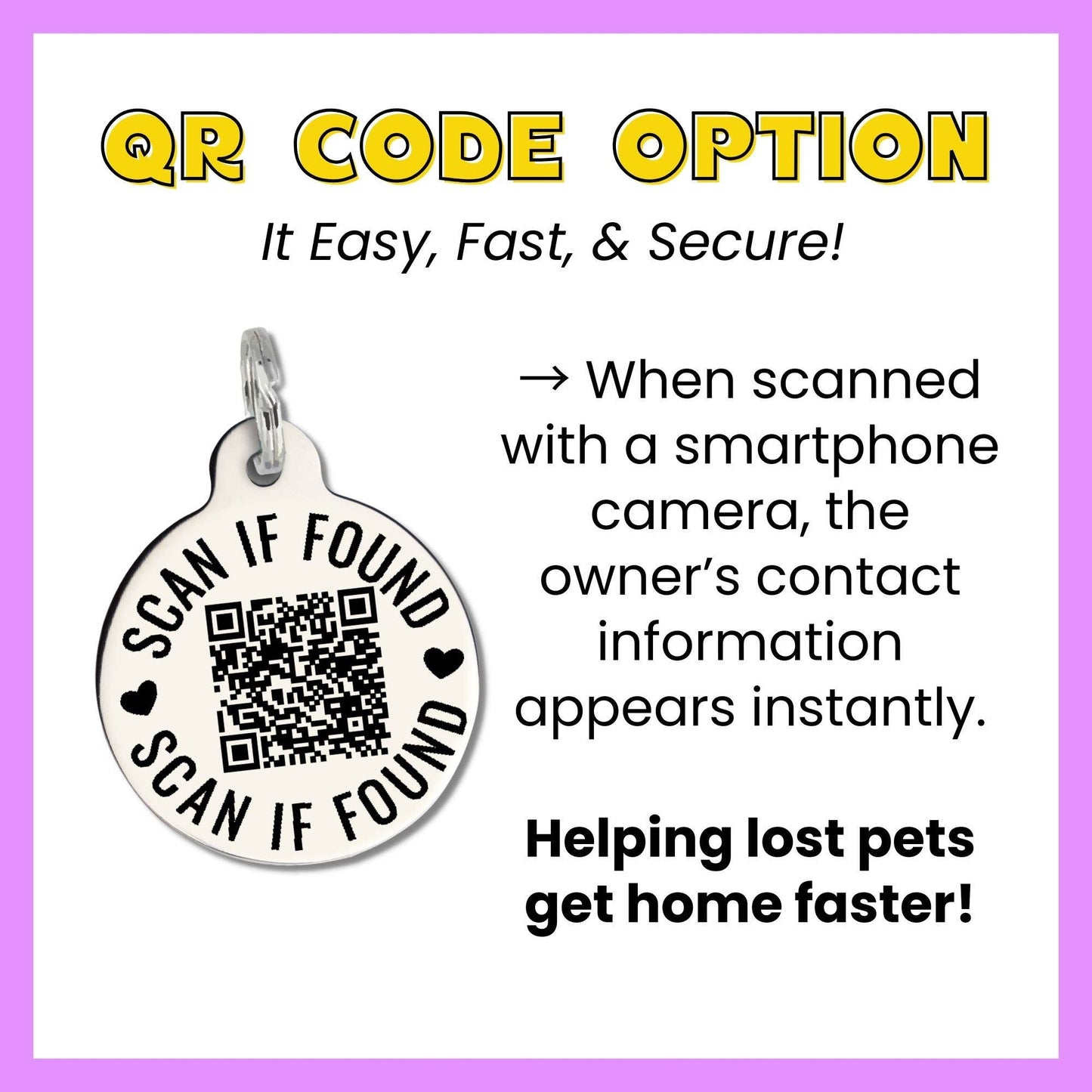 Bad Tags - Dog ID Tag with Personalized QR Code - Tiny Terror ☠️ 