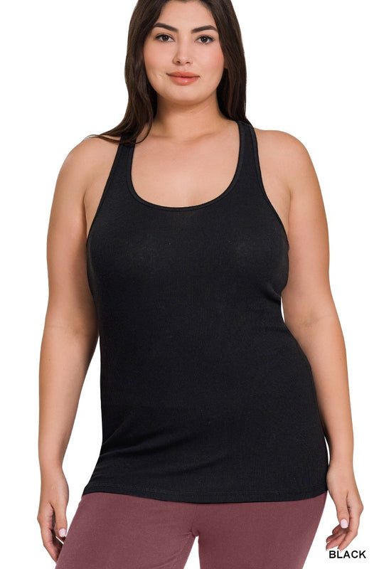 Black Razor Back Tank