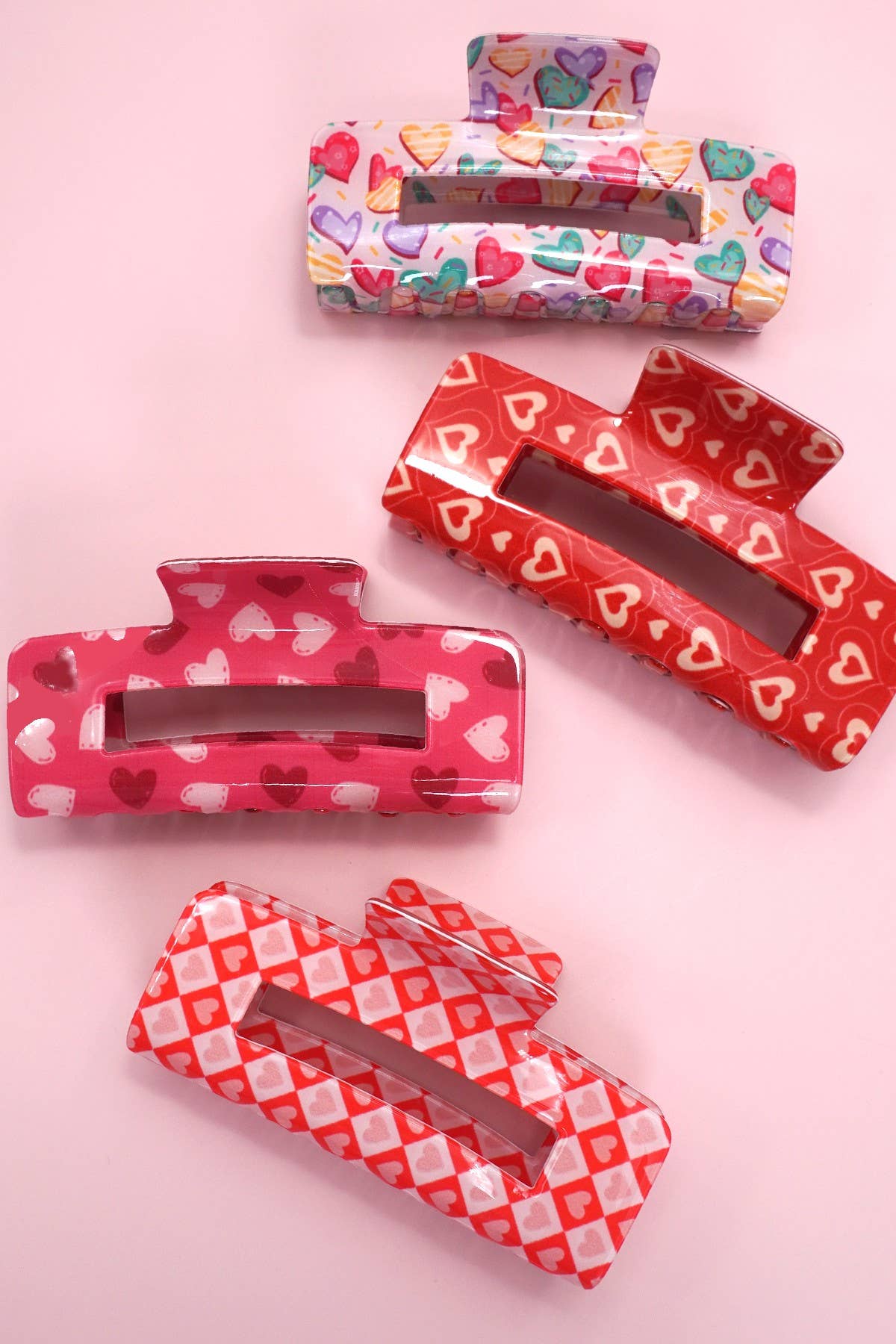 JOSSLYN by wall to wall - VALENTINE'S  DAY GIFT  HEART HAIR CLAW CLIPS | 40H887