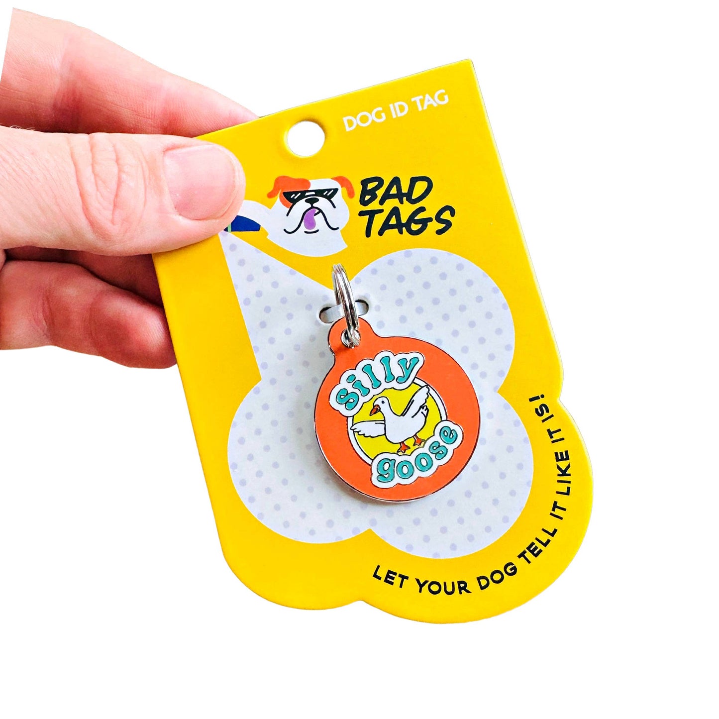 Bad Tags - Dog Tag w/ Personalized QR Code - Silly Goose
