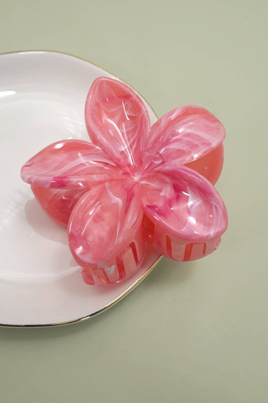 FLOWER POP COLOR HAIR CLAW CLIPS