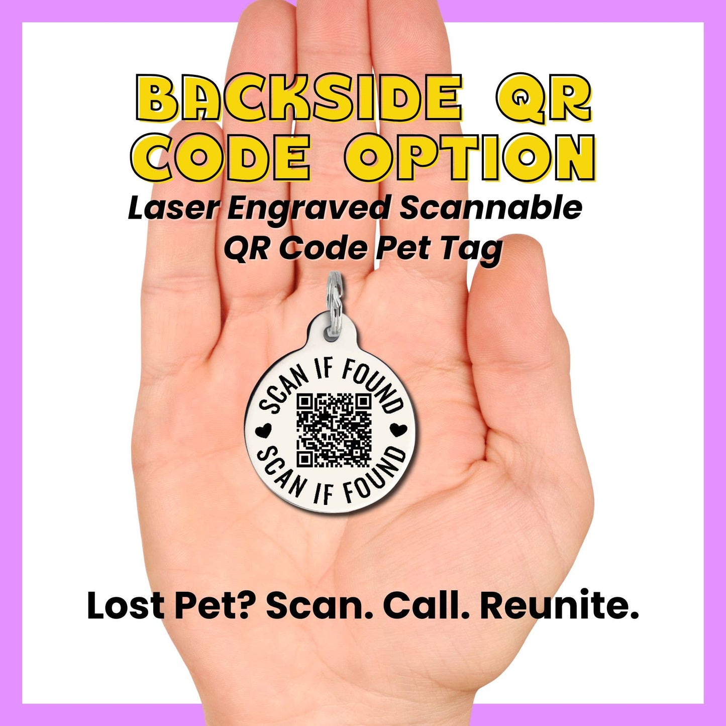 Bad Tags - Dog ID Tag w/ Scannable QR Code - Don't F*ck with my Mom