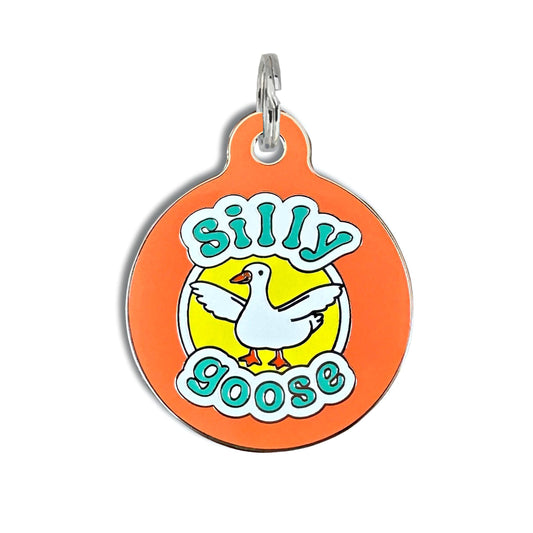 Bad Tags - Dog Tag w/ Personalized QR Code - Silly Goose