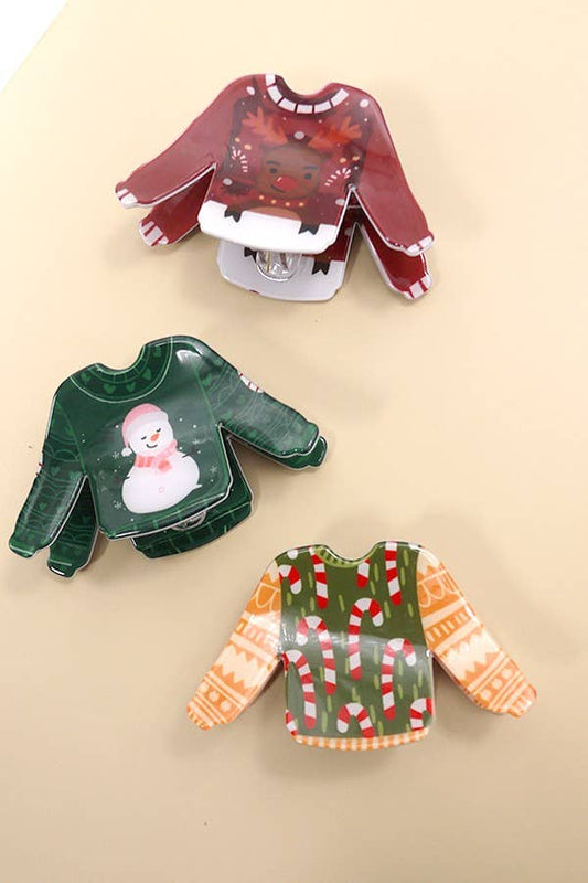 Ugly Sweater Claw Clip