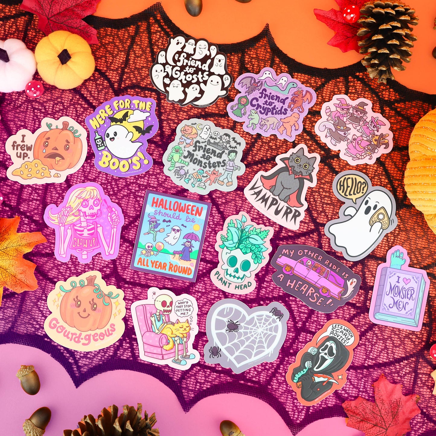 Vampurr Kitty Halloween Vinyl Sticker