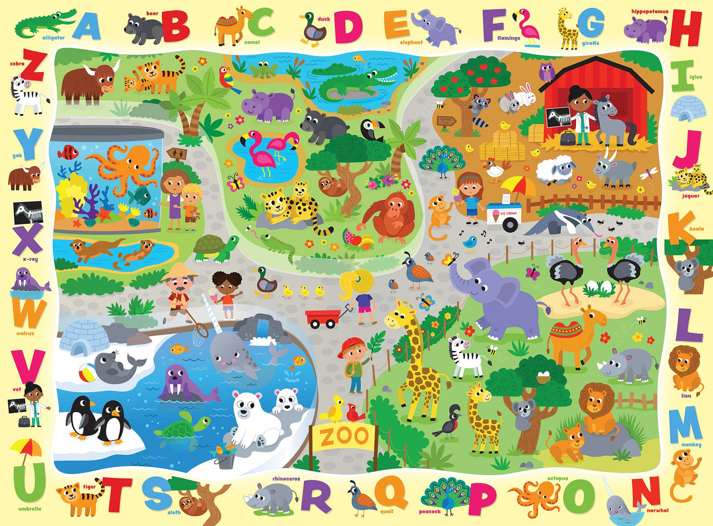 Alphabet at the Zoo Puzzle