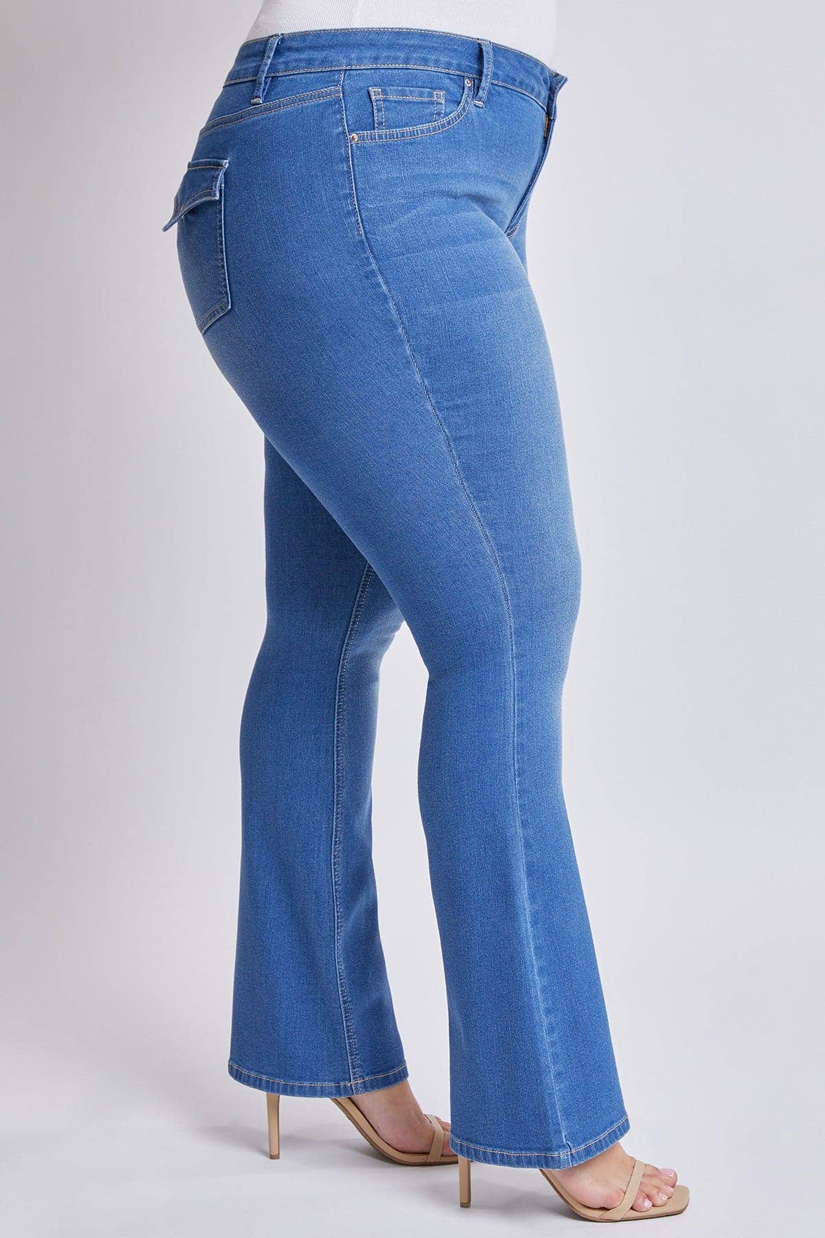 Plus Size Sustainable Mid Rise Bootcut Jeans