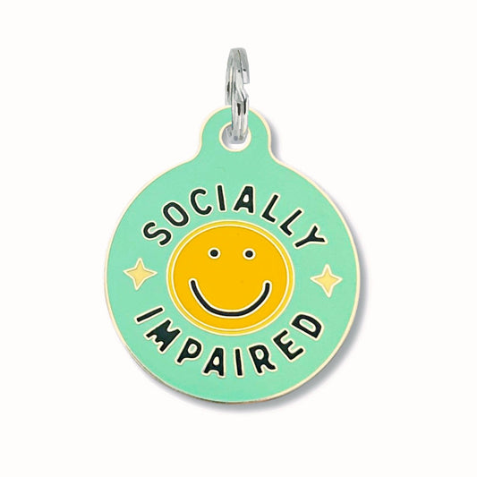Bad Tags - Personalized Dog Tag Scannable QR Code - Socially Impaired