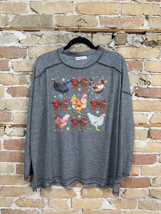 Christmas Chicken Long Sleeve