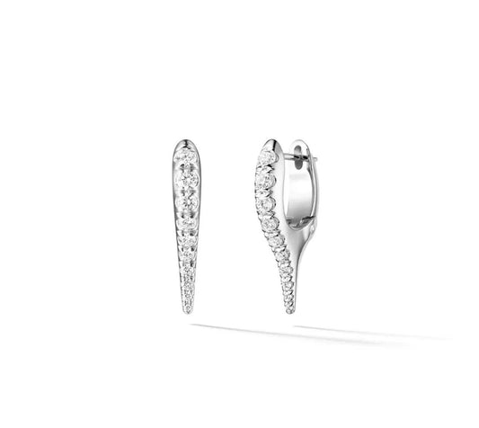 Mini Drip Silver Earrings