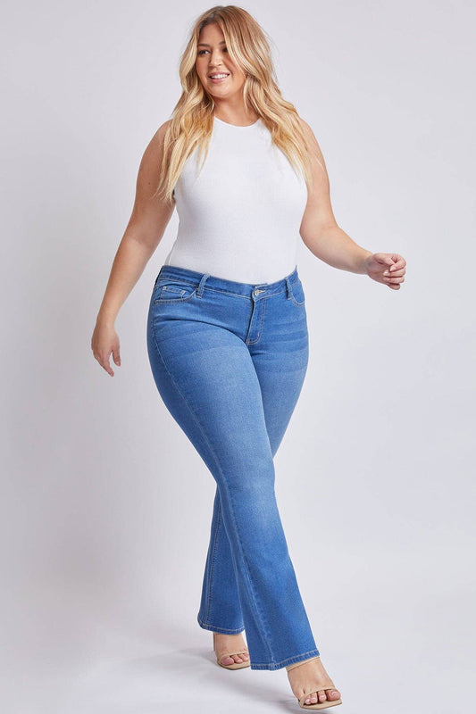 Plus Size Sustainable Mid Rise Bootcut Jeans