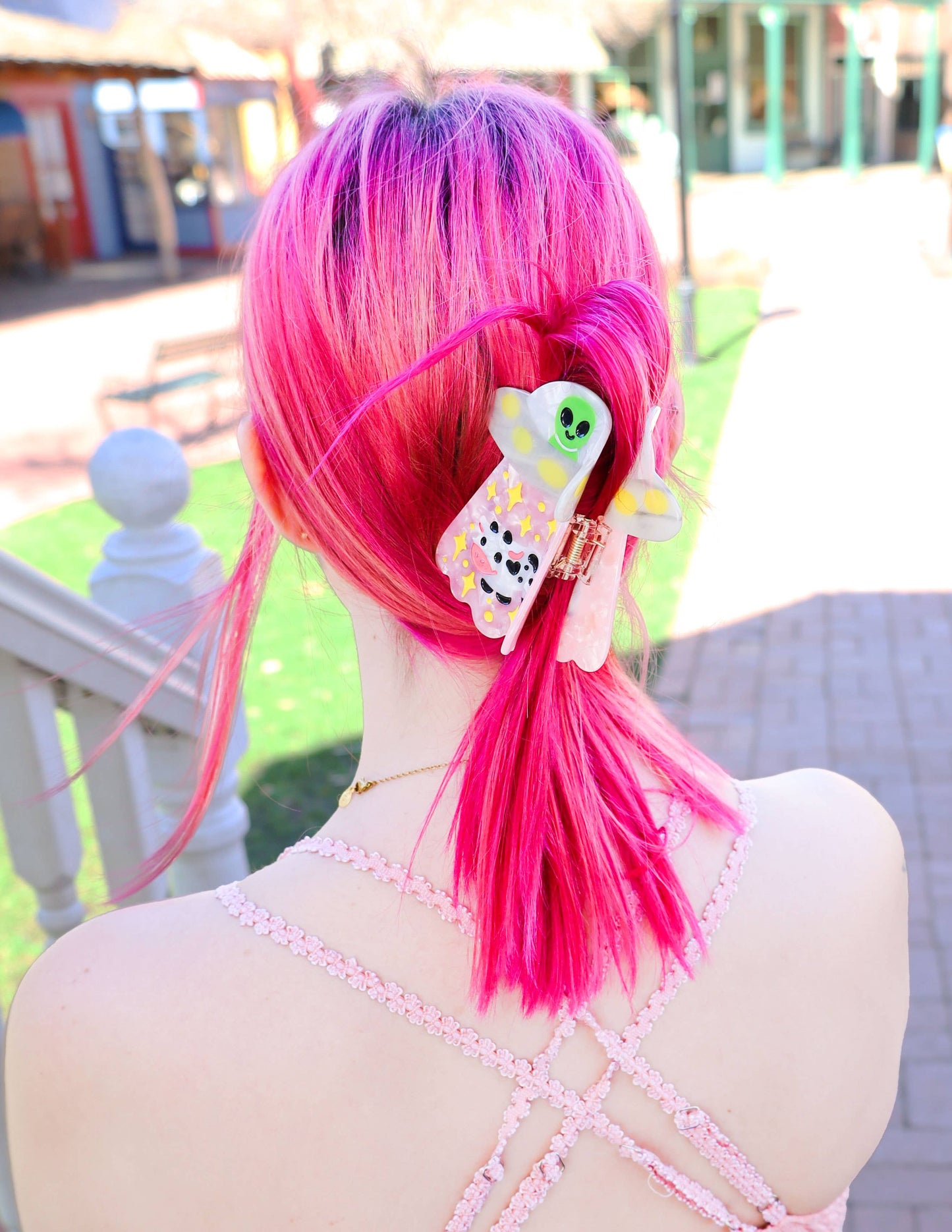 Alien UFO Hair Claw, Cute Hair Accessories, Funny Hair Clips