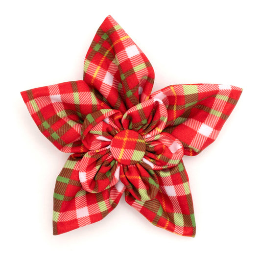 Holiday Plaid Flower