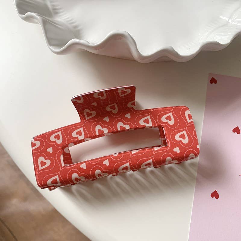 JOSSLYN by wall to wall - VALENTINE'S  DAY GIFT  HEART HAIR CLAW CLIPS | 40H887