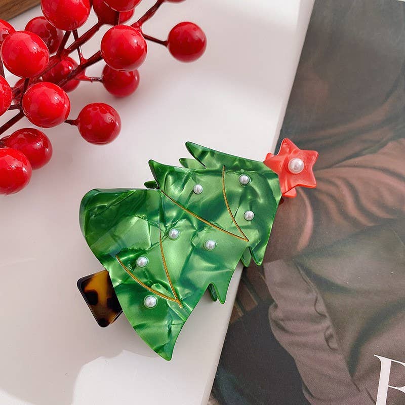 Christmas Claw Clips