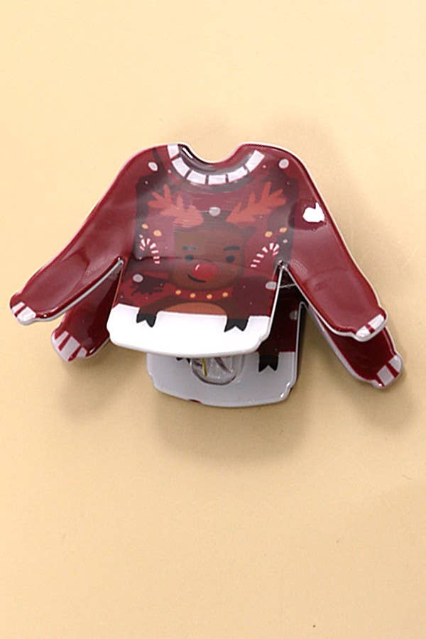 Ugly Sweater Claw Clip